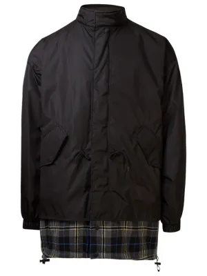 MSGM Checked High-Neck Jacket