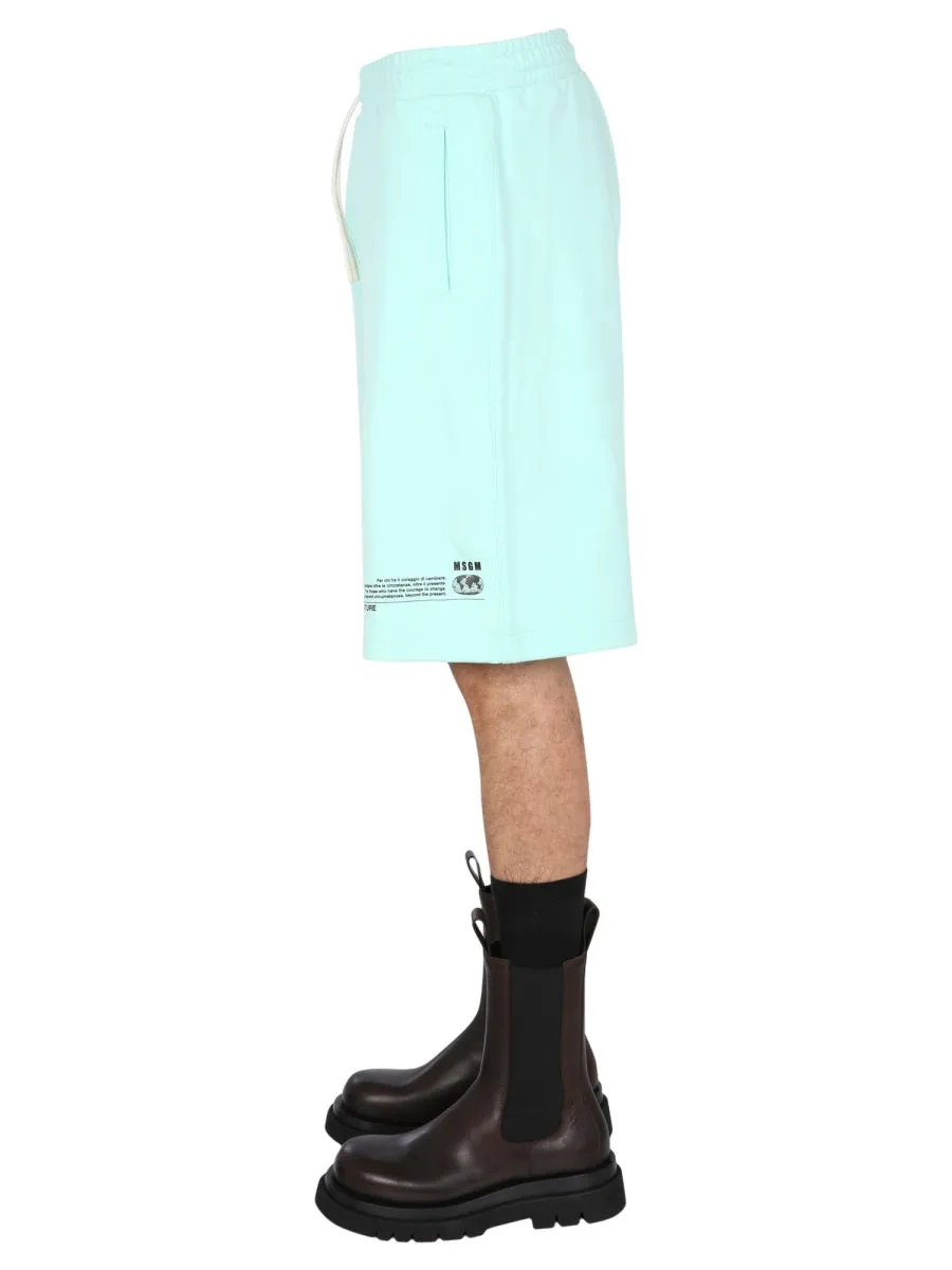 MSGM Drawstring Bermuda Shorts