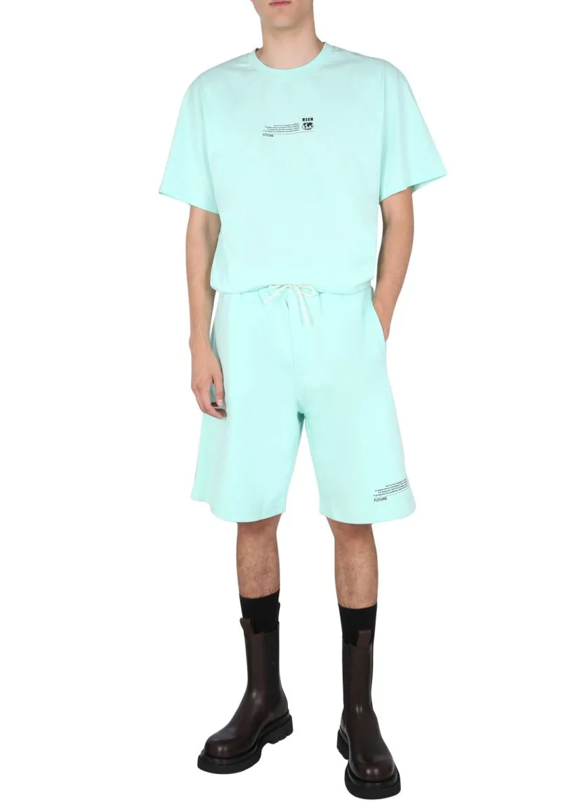MSGM Drawstring Bermuda Shorts