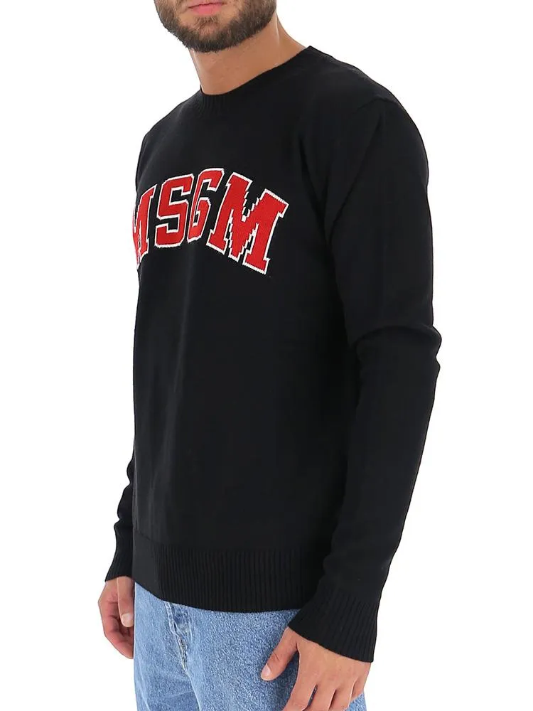 MSGM Jacquard Logo Sweater
