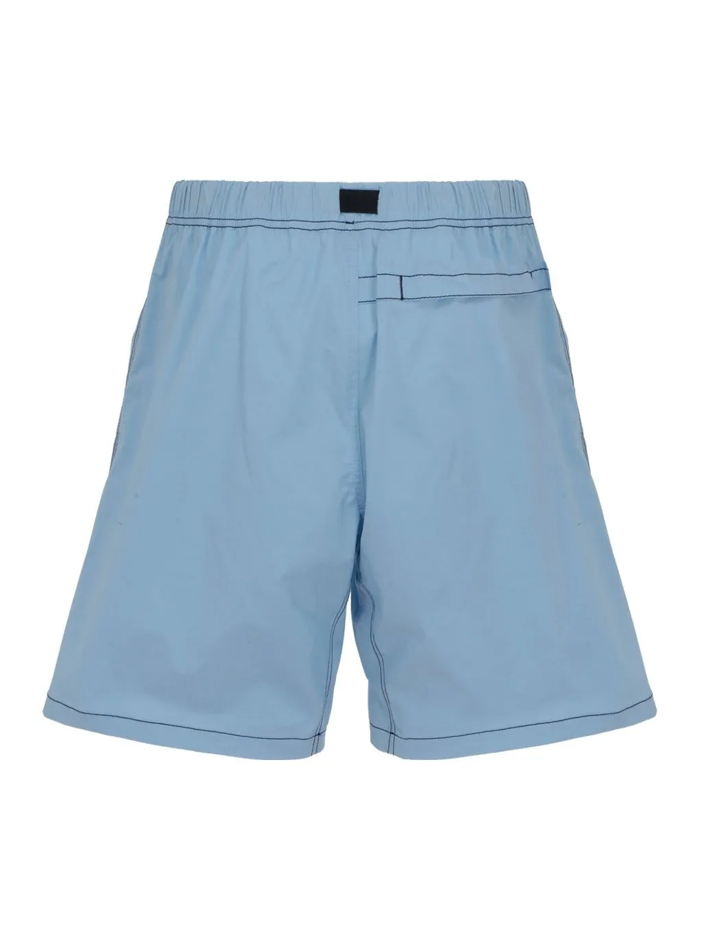 MSGM Logo Embroidered Drawstring Waistband Shorts