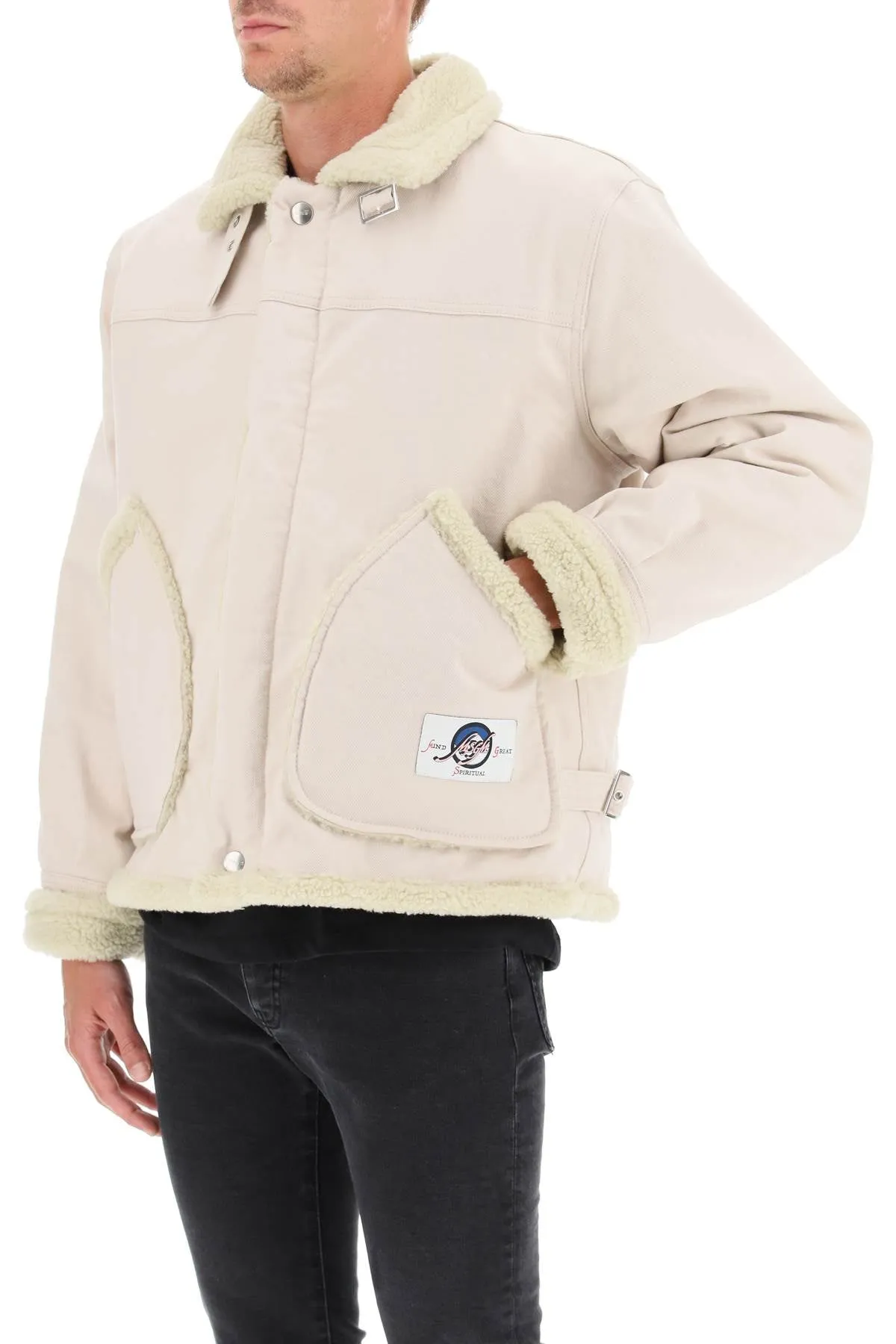 MSGM Logo Patch Borg Jacket