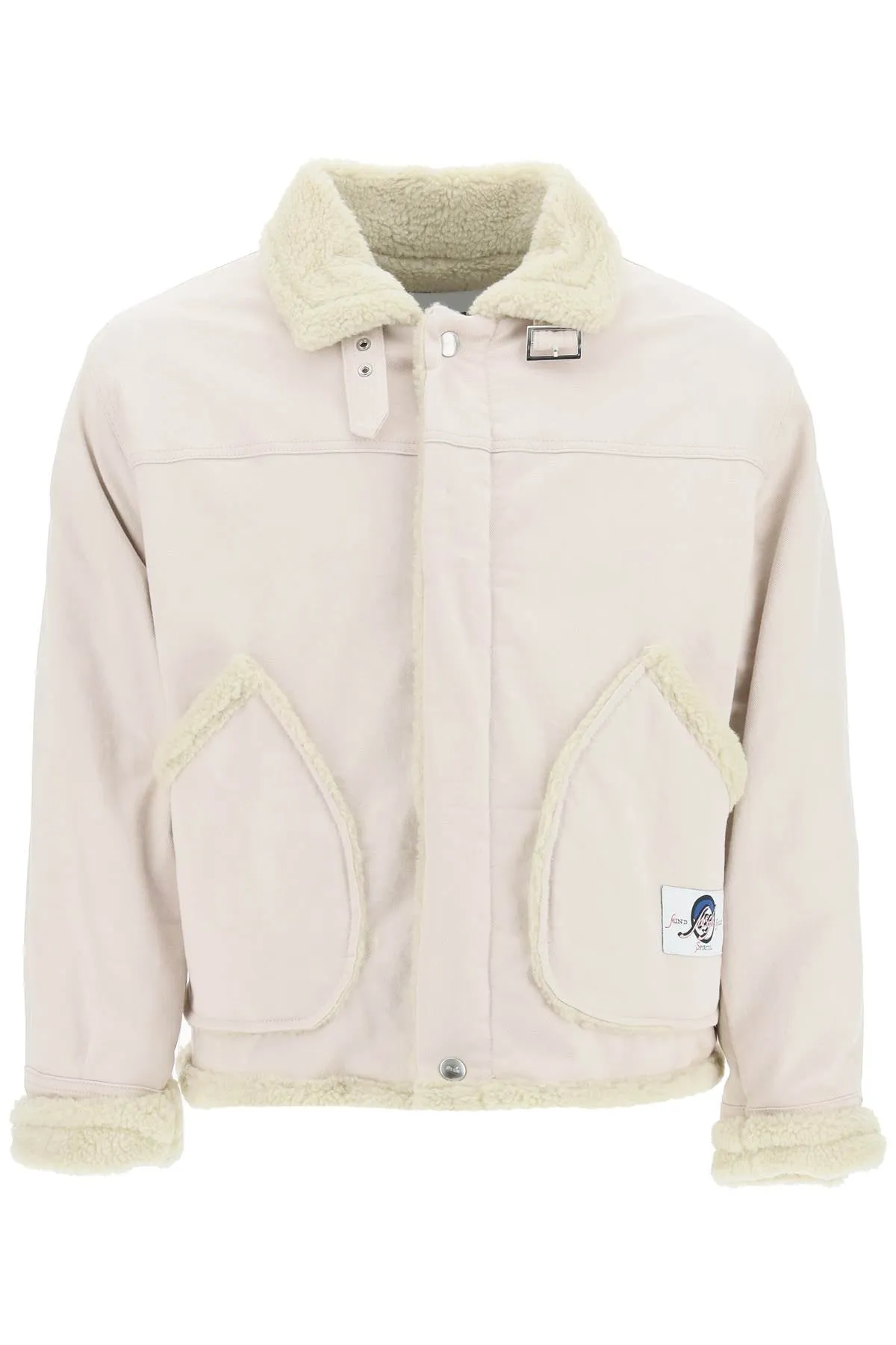 MSGM Logo Patch Borg Jacket
