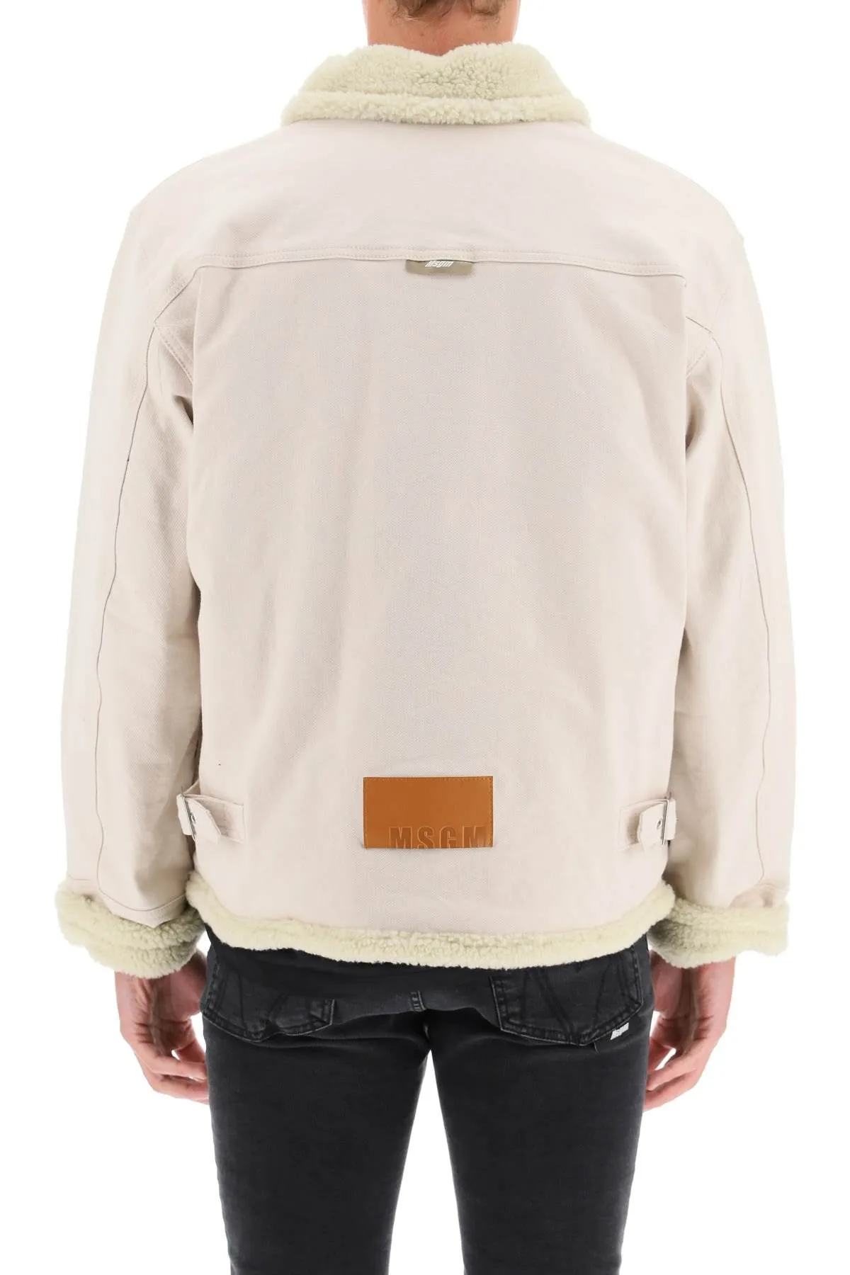MSGM Logo Patch Borg Jacket