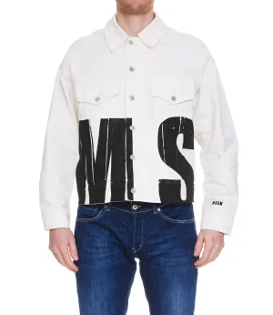 MSGM Logo Prinetd Denim Jacket