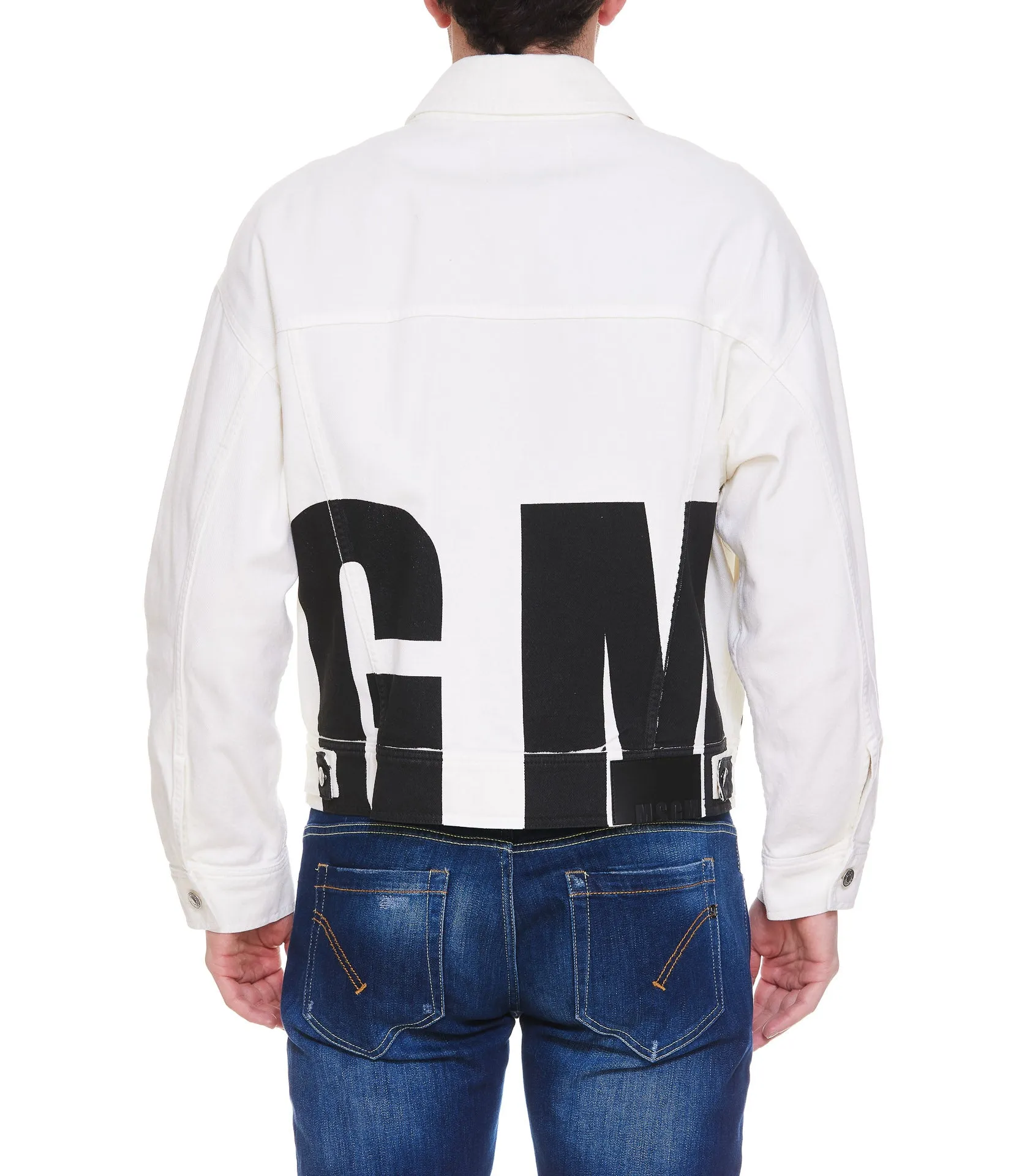MSGM Logo Prinetd Denim Jacket