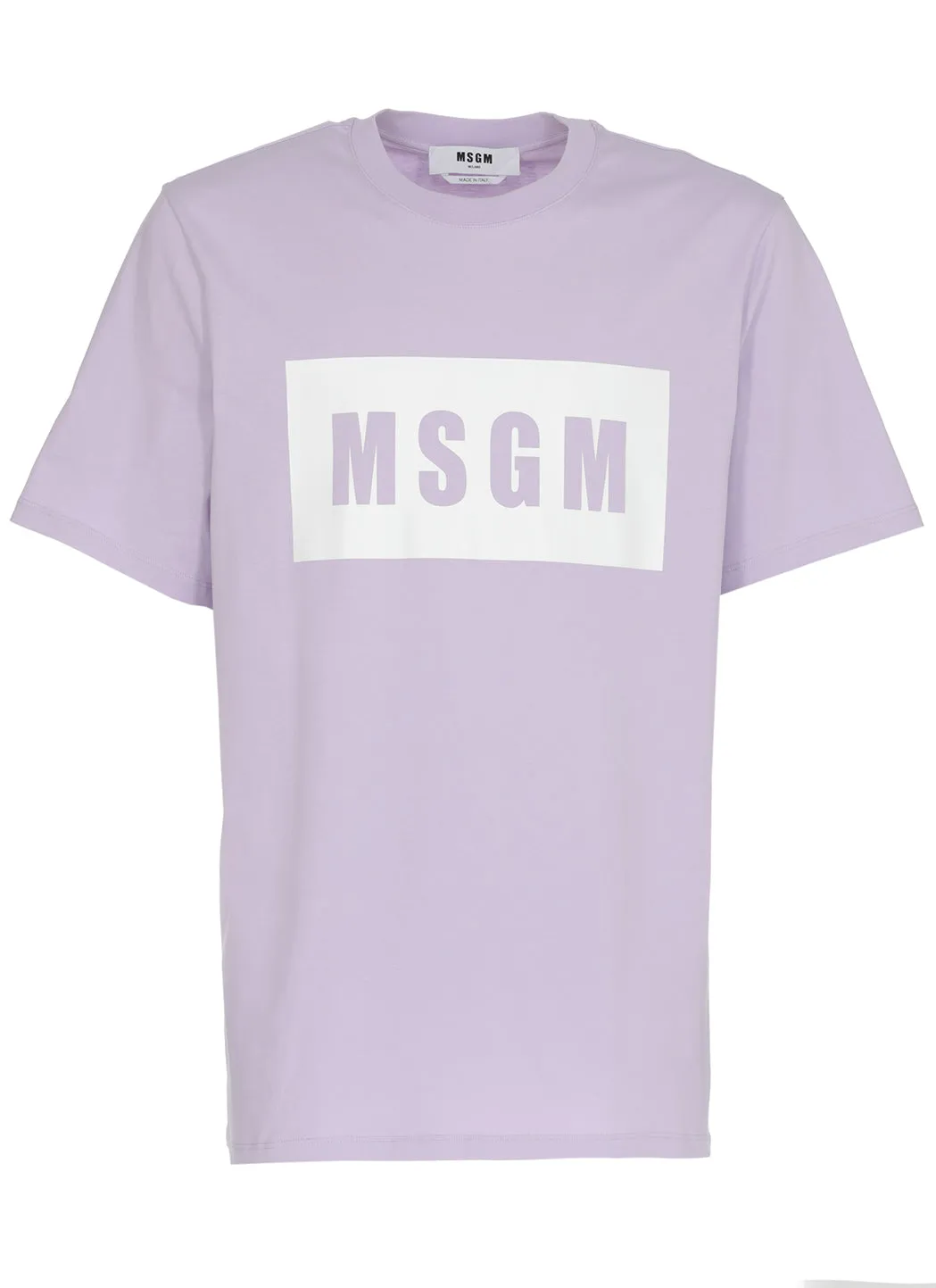 MSGM Logo Printed Crewneck T-Shirt