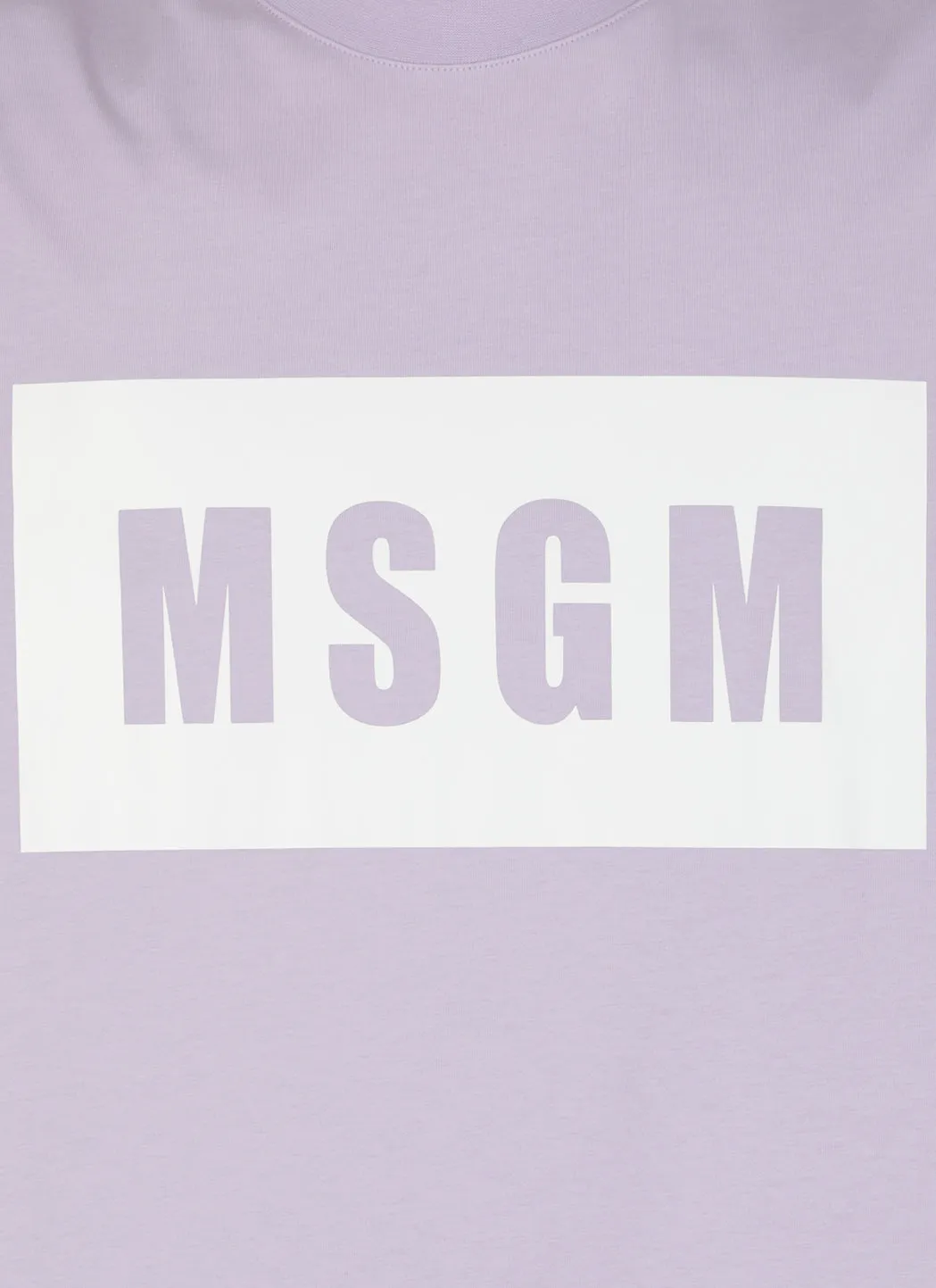 MSGM Logo Printed Crewneck T-Shirt