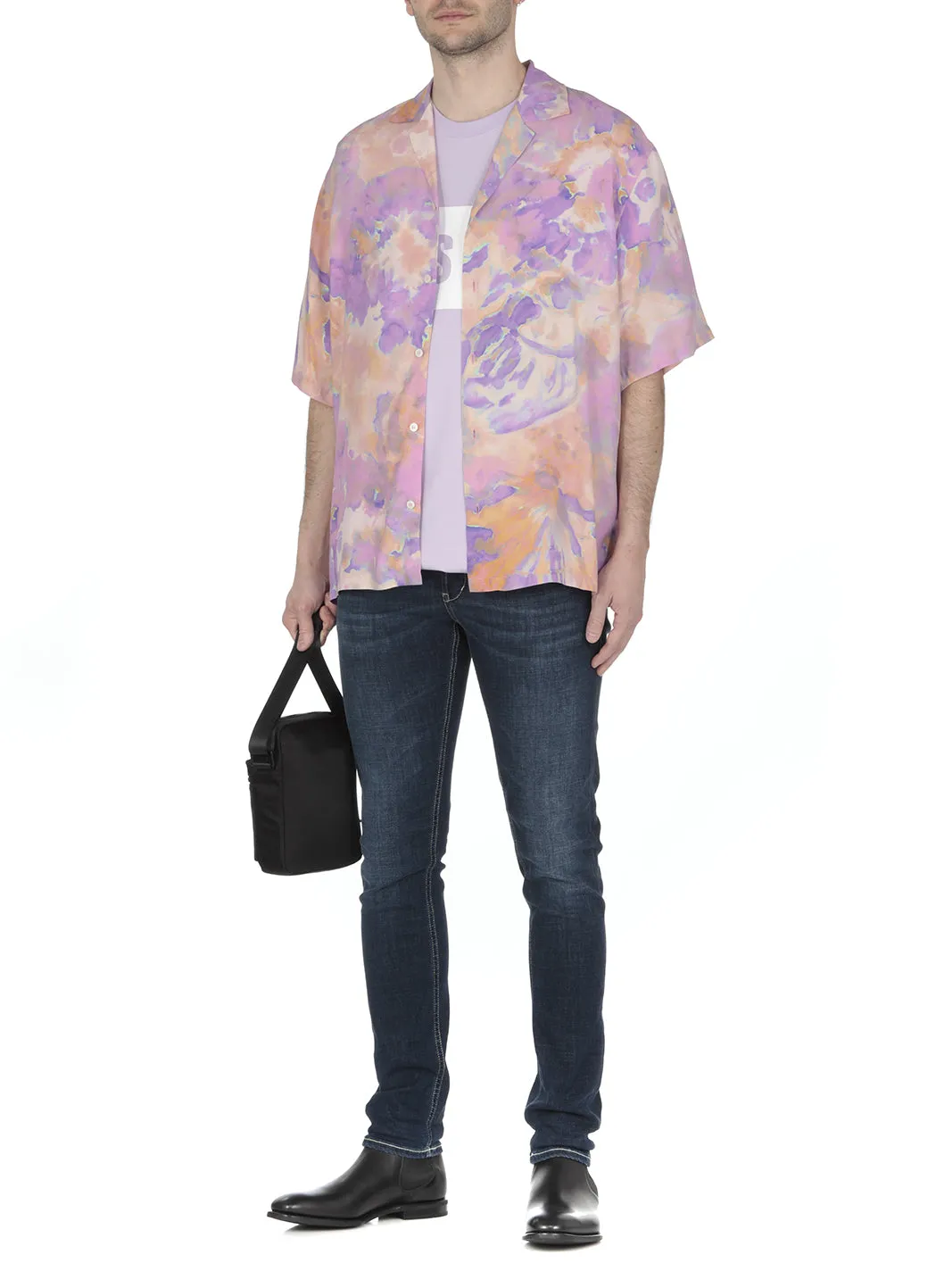 MSGM Logo Printed Crewneck T-Shirt