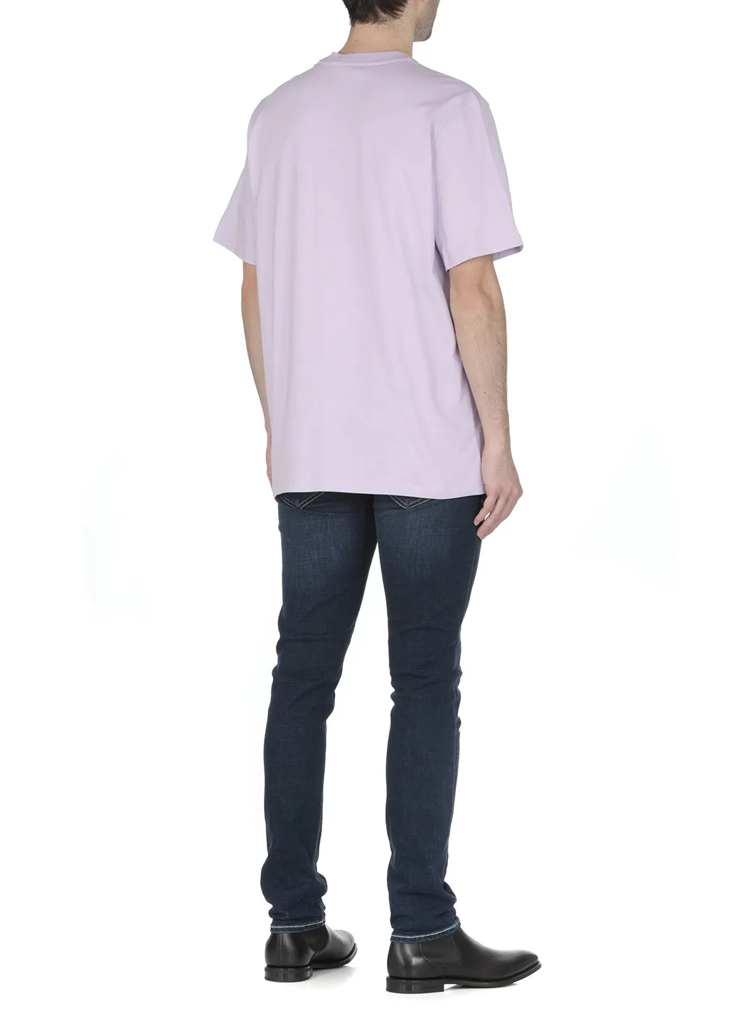 MSGM Logo Printed Crewneck T-Shirt