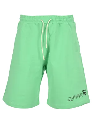 MSGM Logo Printed Drawstring Shorts