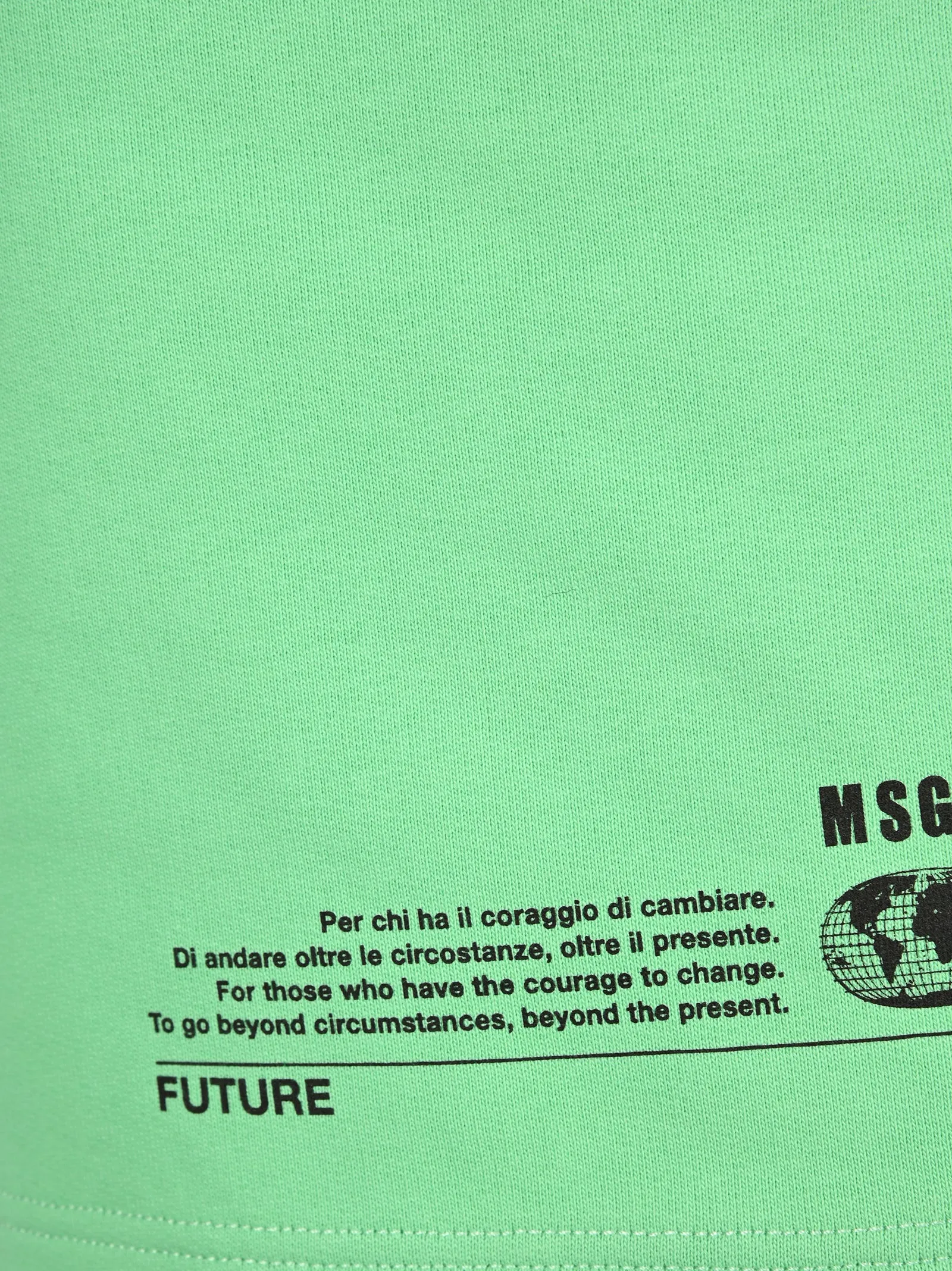 MSGM Logo Printed Drawstring Shorts