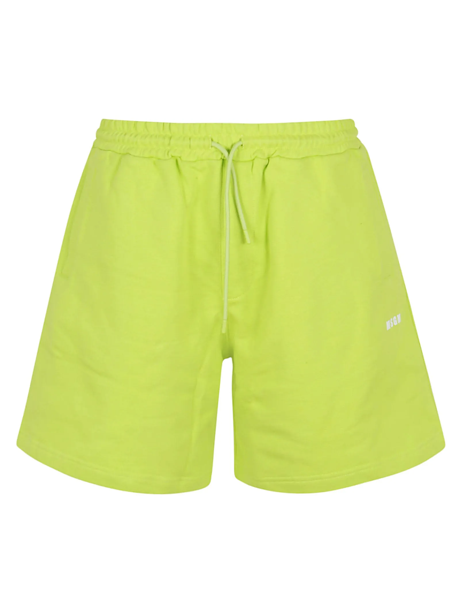 MSGM Logo Printed Drawstring Track Shorts