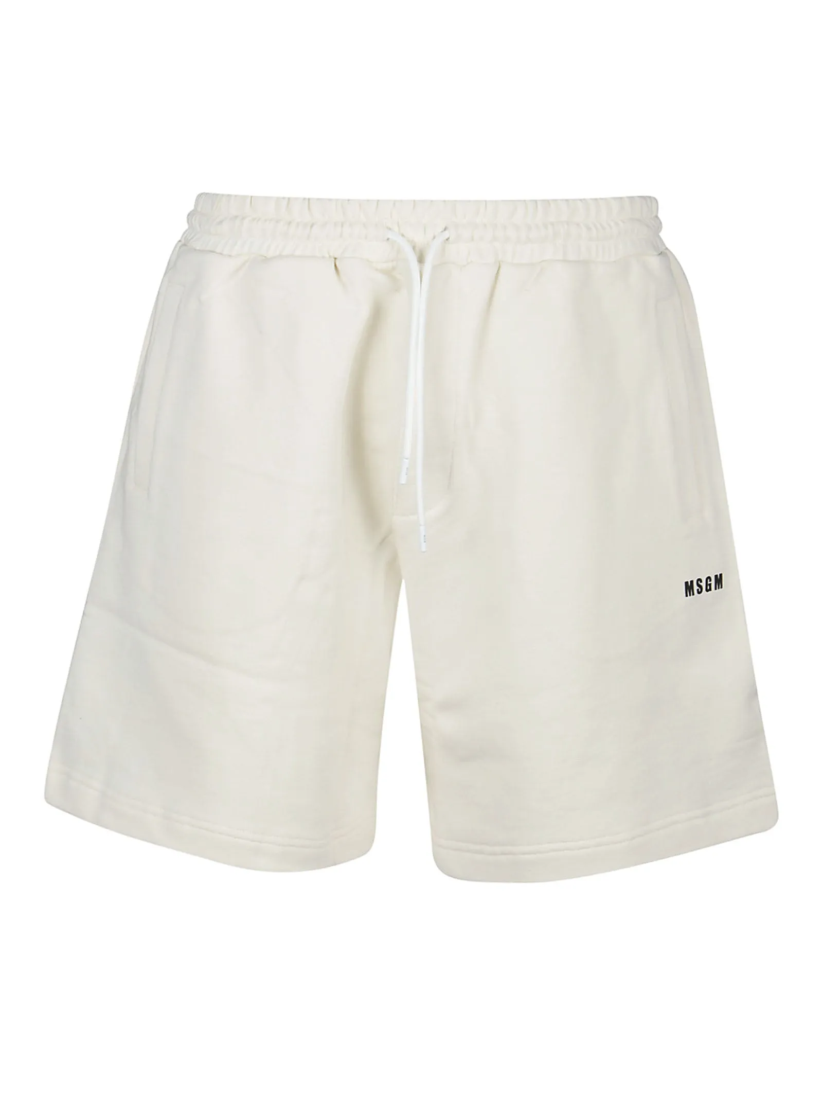 MSGM Logo Printed Drawstring Track Shorts