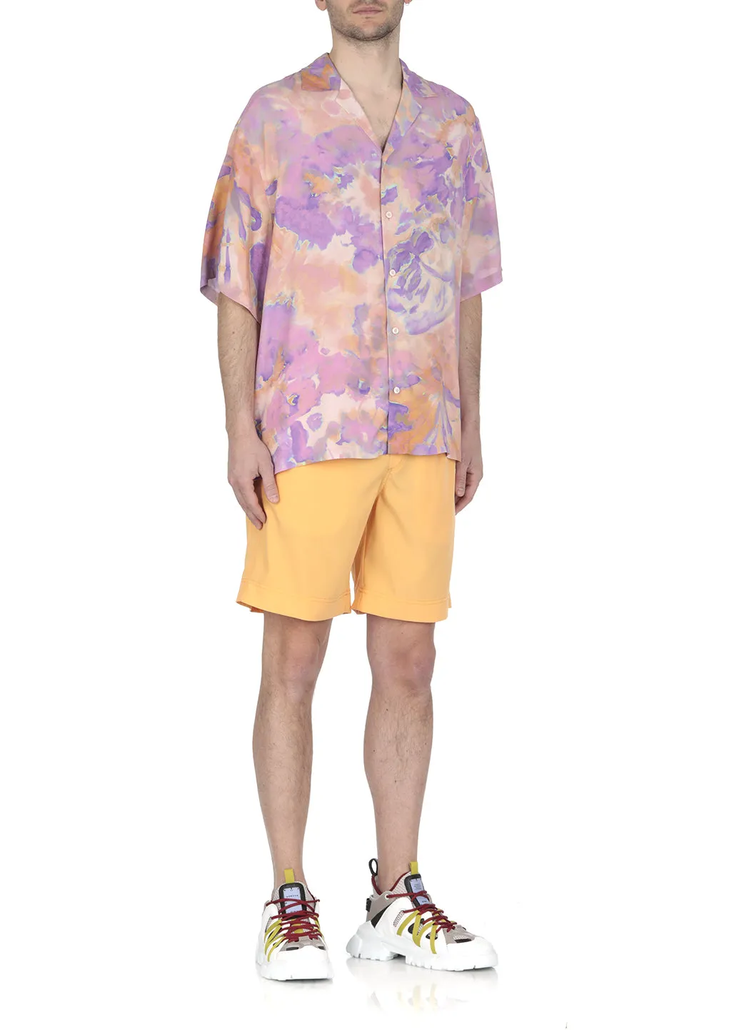 MSGM Mid-Rise Track Shorts