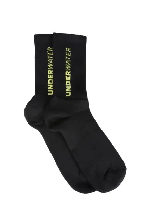 MSGM Underwater Logo Intarsia Socks