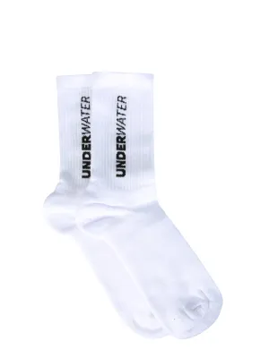 MSGM Underwater Logo Intarsia Socks