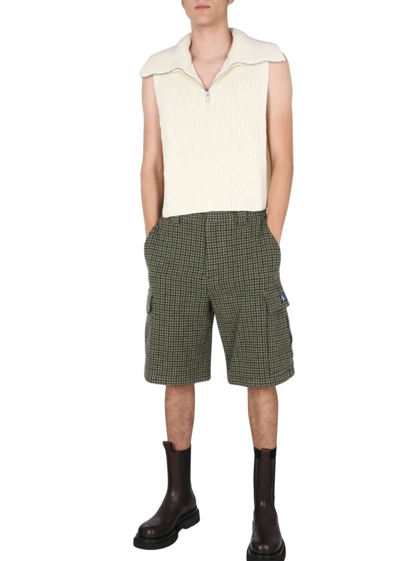 MSGM Zip-Up High Neck Knitted Vest