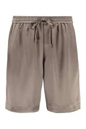 Nanushka Drawstring Satin Shorts