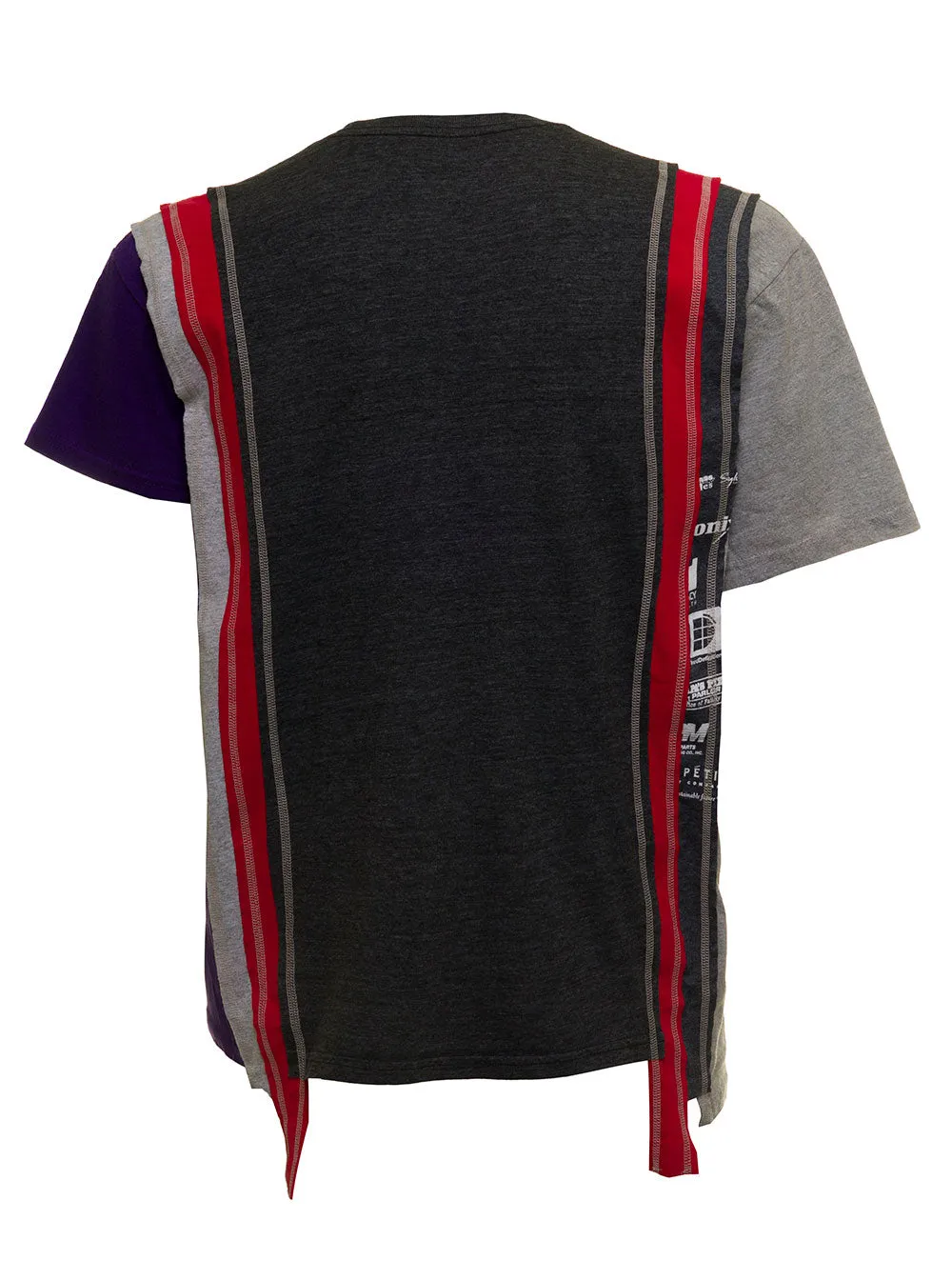 Needles Panelled Printed Crewneck T-Shirt