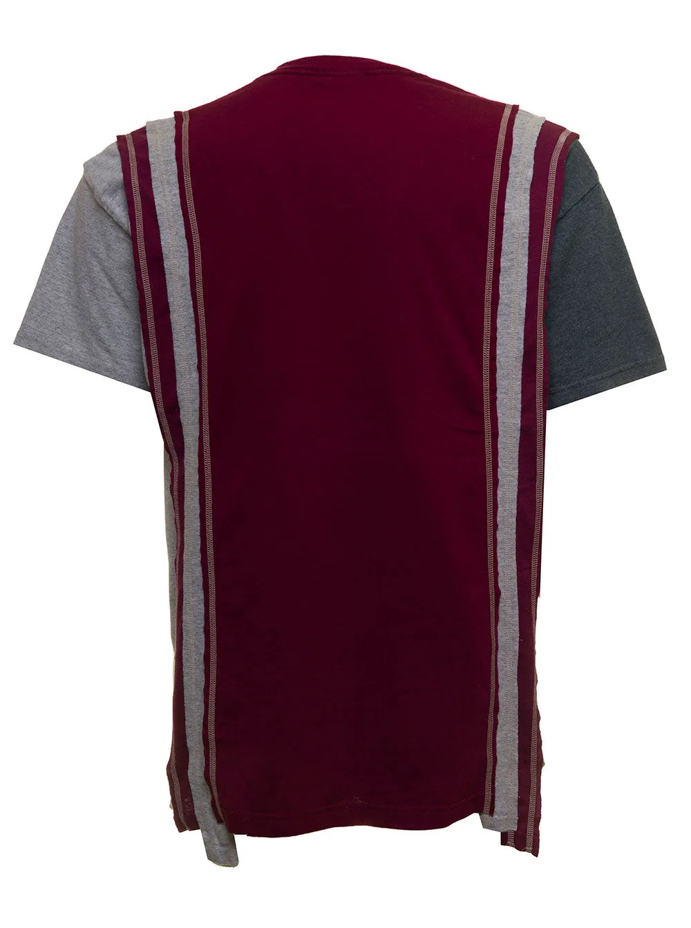 Needles Panelled Printed Crewneck T-Shirt