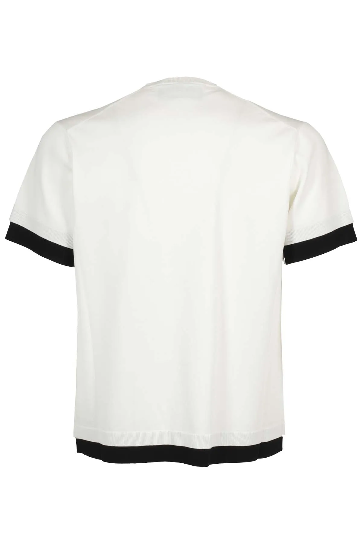 Neil Barrett Contrast Trim Crewneck Knitted T-Shirt