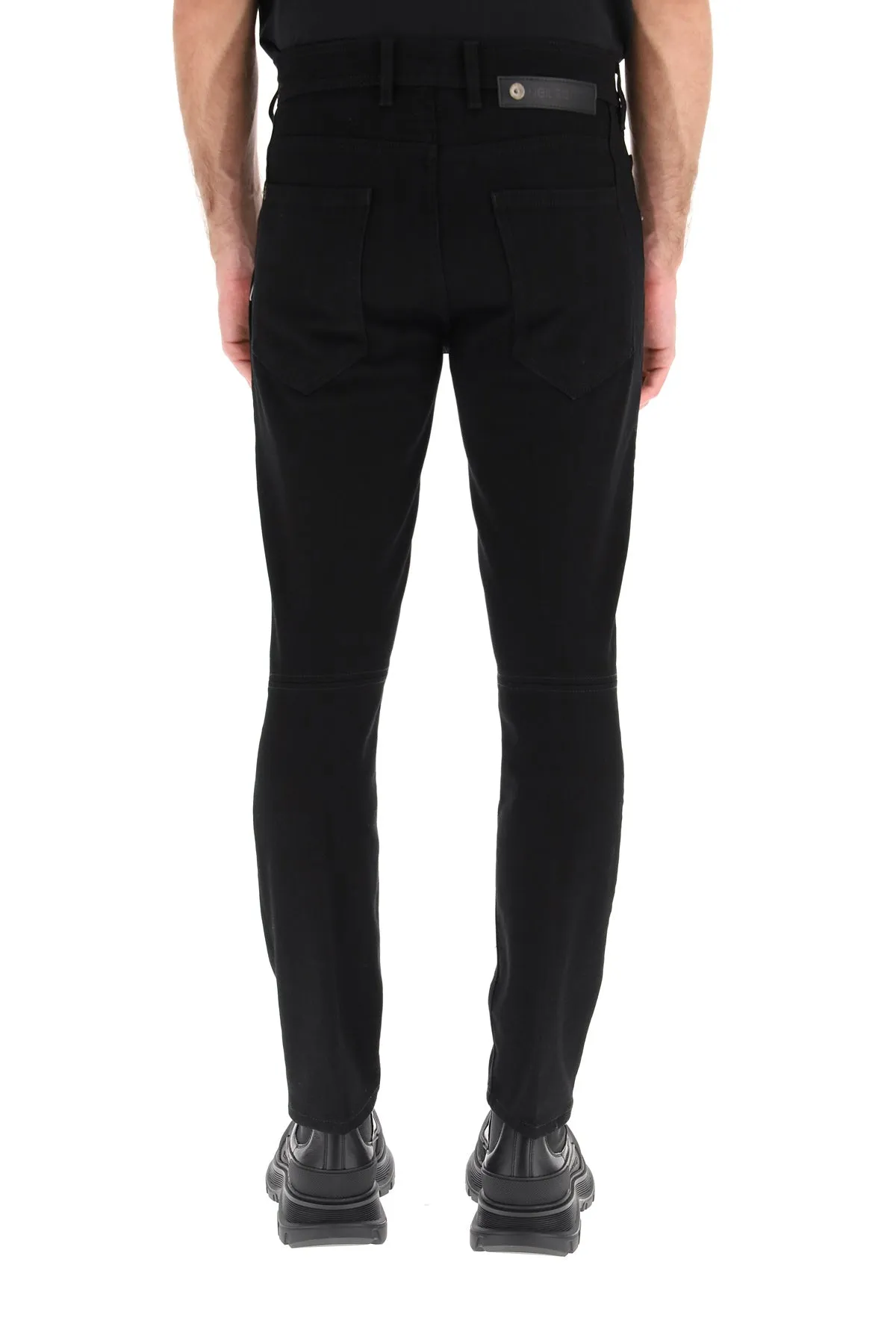 Neil Barrett Logo Patch Skinny Jeans