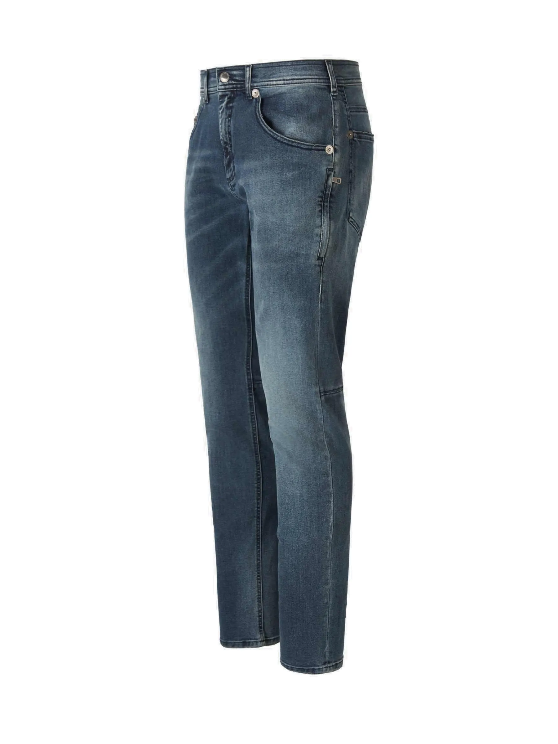 Neil Barrett Logo Patch Skinny Jeans