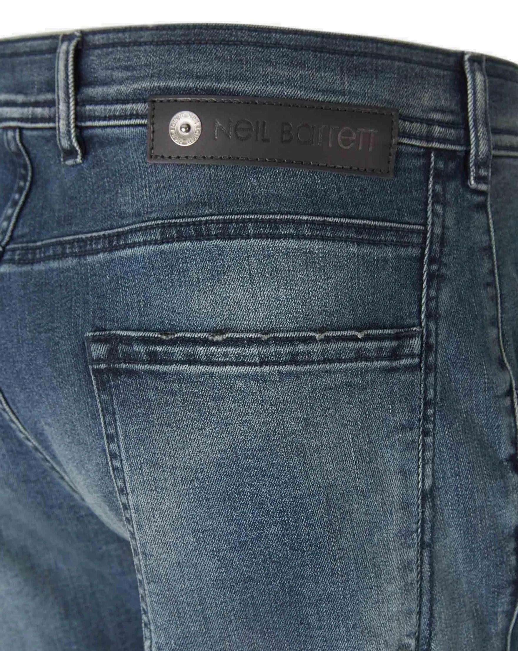 Neil Barrett Logo Patch Skinny Jeans