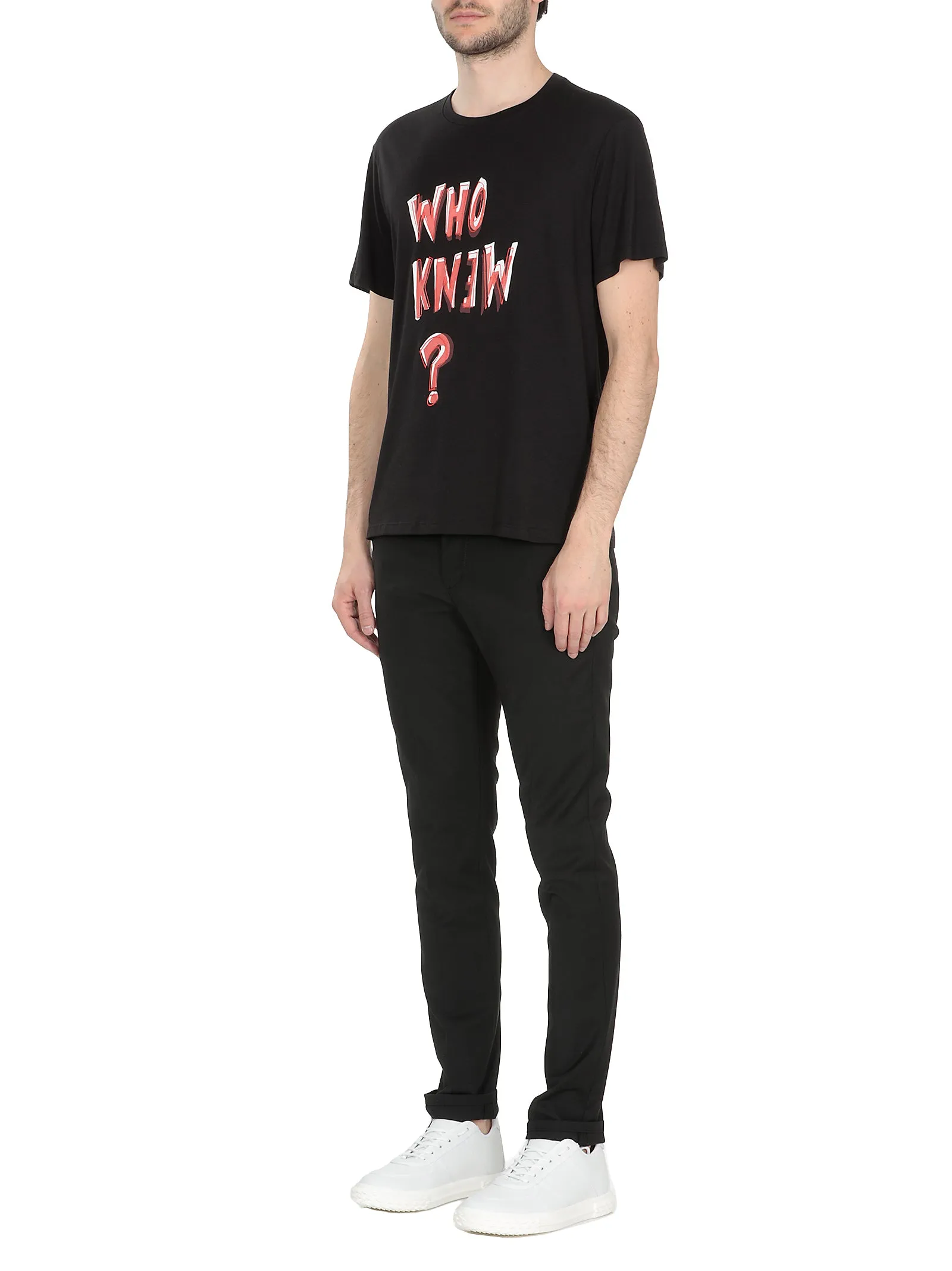 Neil Barrett Slogan Printed T-Shirt