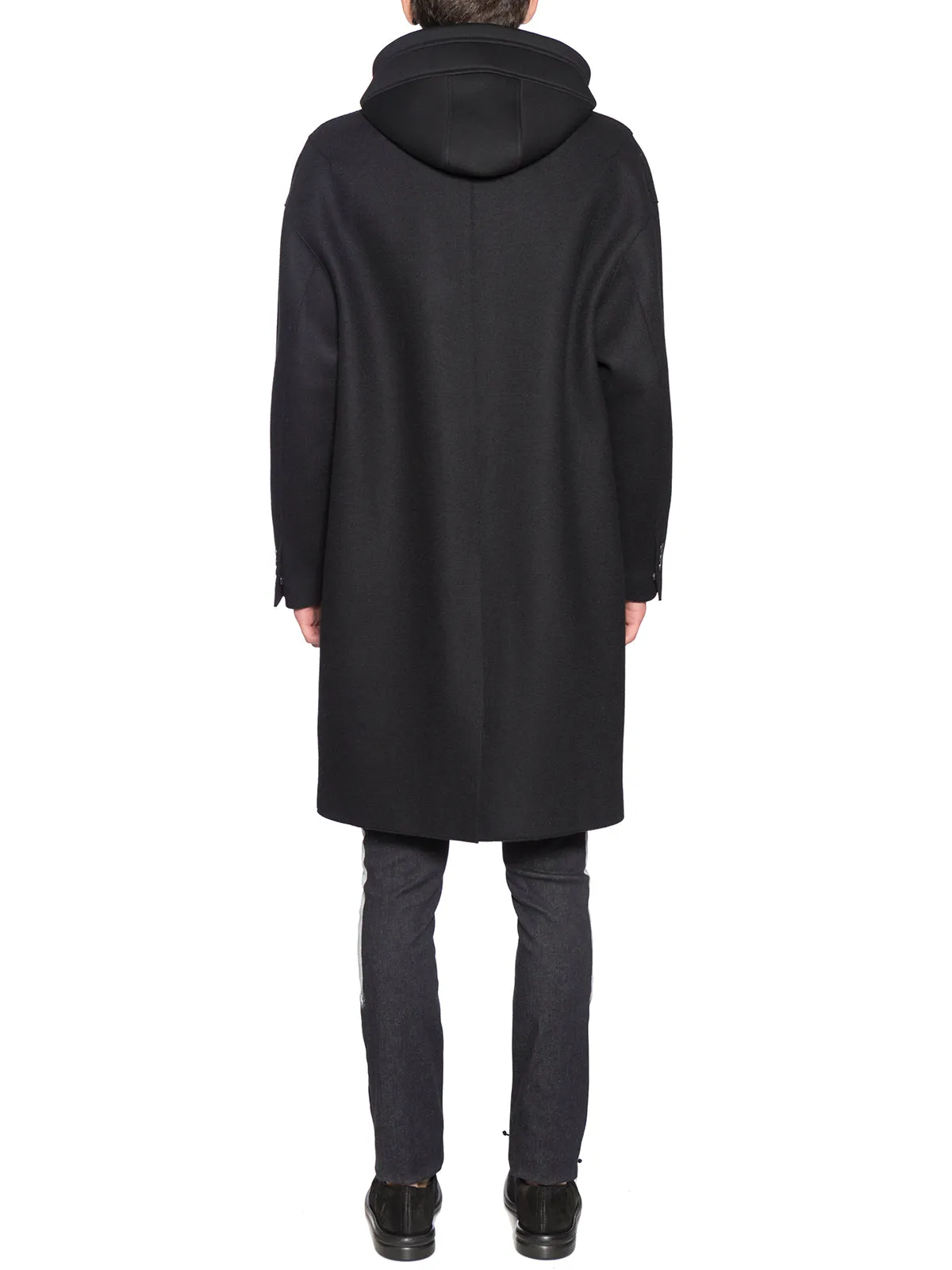 Neil Barrett Zip Detailed Hooded Coat