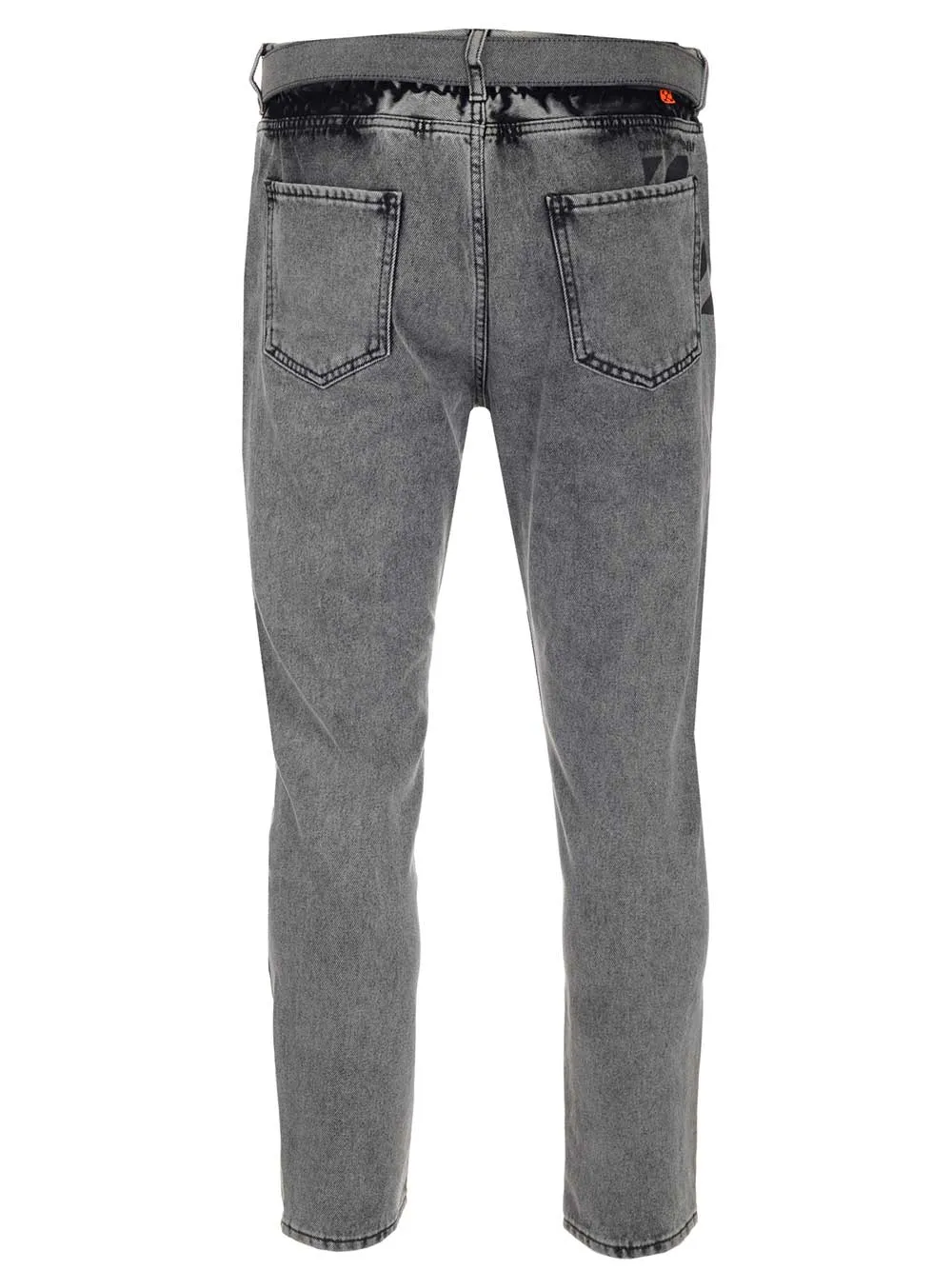 Off-White Belted Slim Leg Jeans