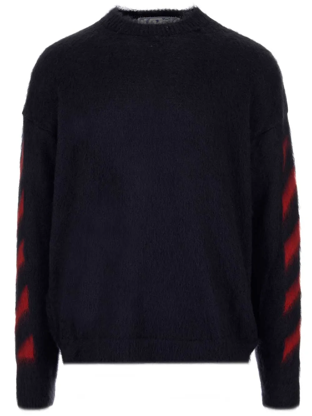 Off-White Diagonal Sleeve Knitted Sweater