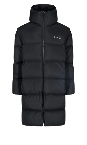 Off-White Logo Embroidered Padded Coat