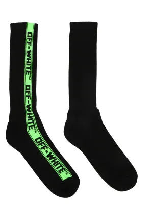 Off-White Logo Intarsia Socks