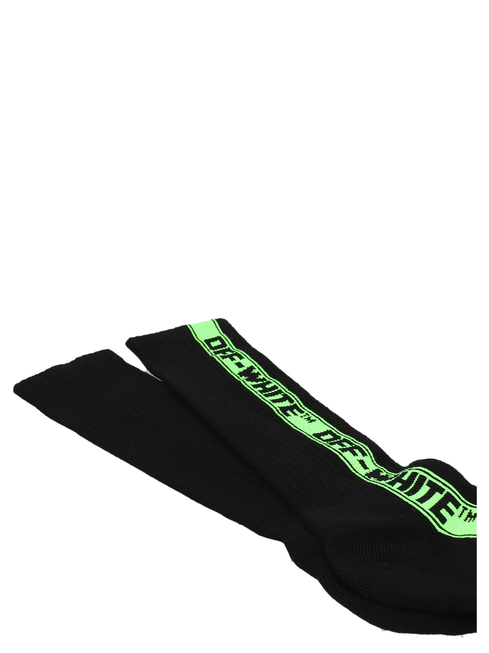 Off-White Logo Intarsia Socks