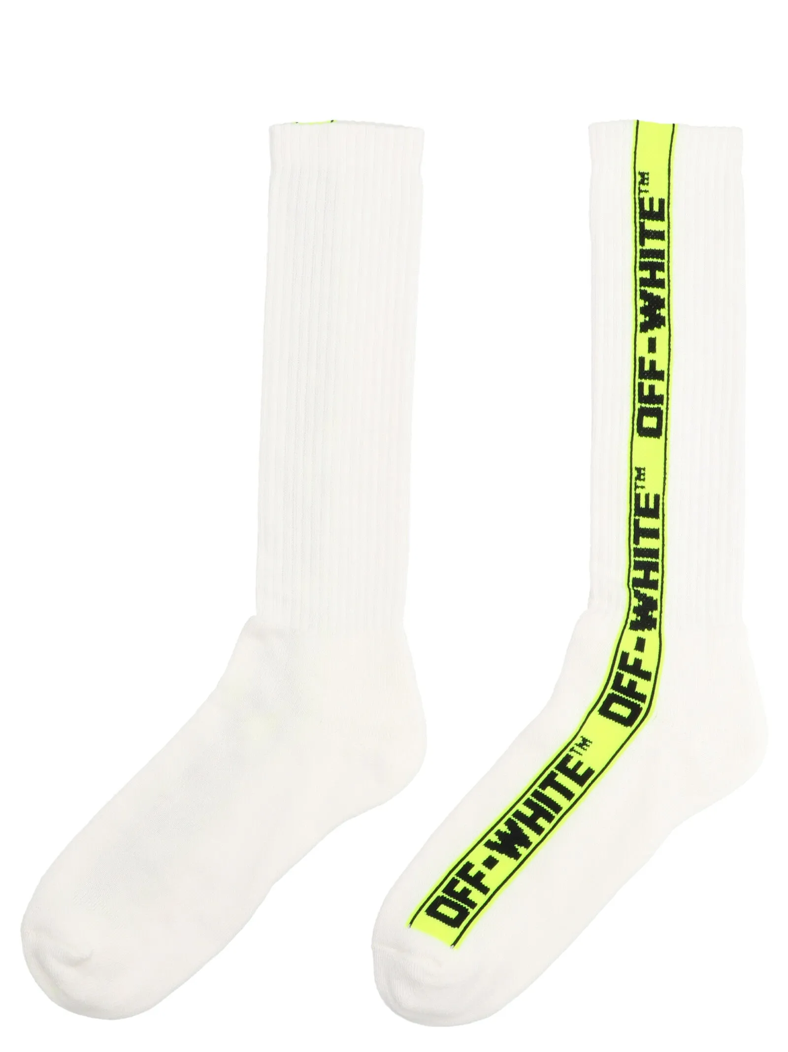 Off-White Logo Intarsia Socks
