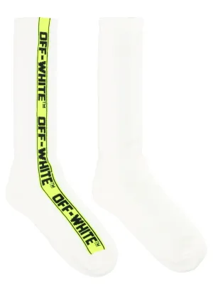 Off-White Logo Intarsia Socks