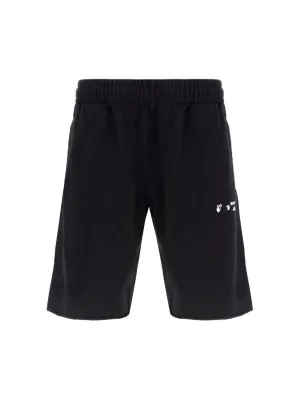 Off-White Logo Printed Bermuda Shorts