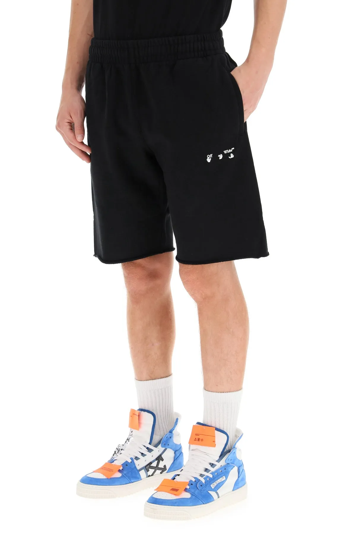 Off-White Logo Printed Bermuda Shorts