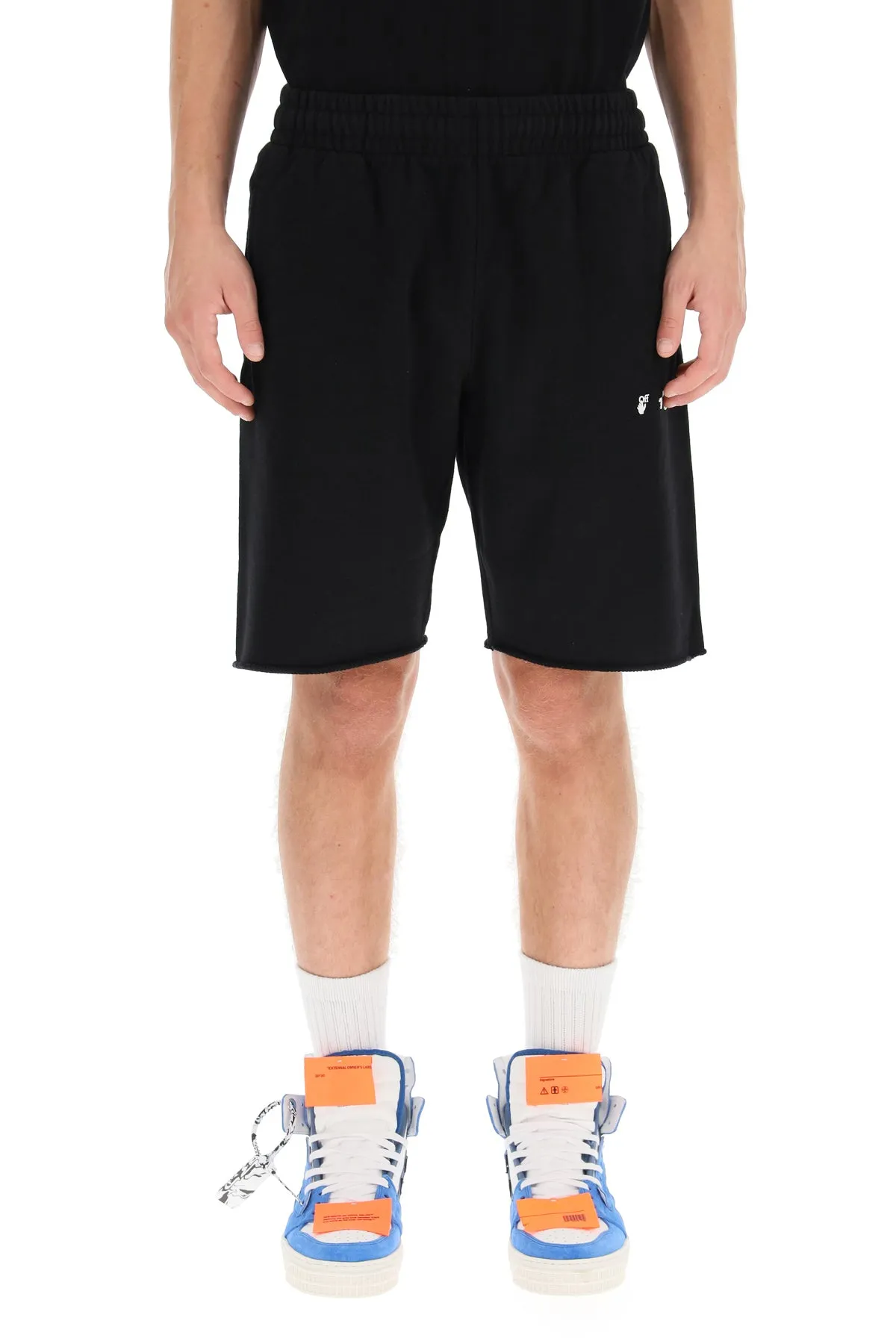 Off-White Logo Printed Bermuda Shorts