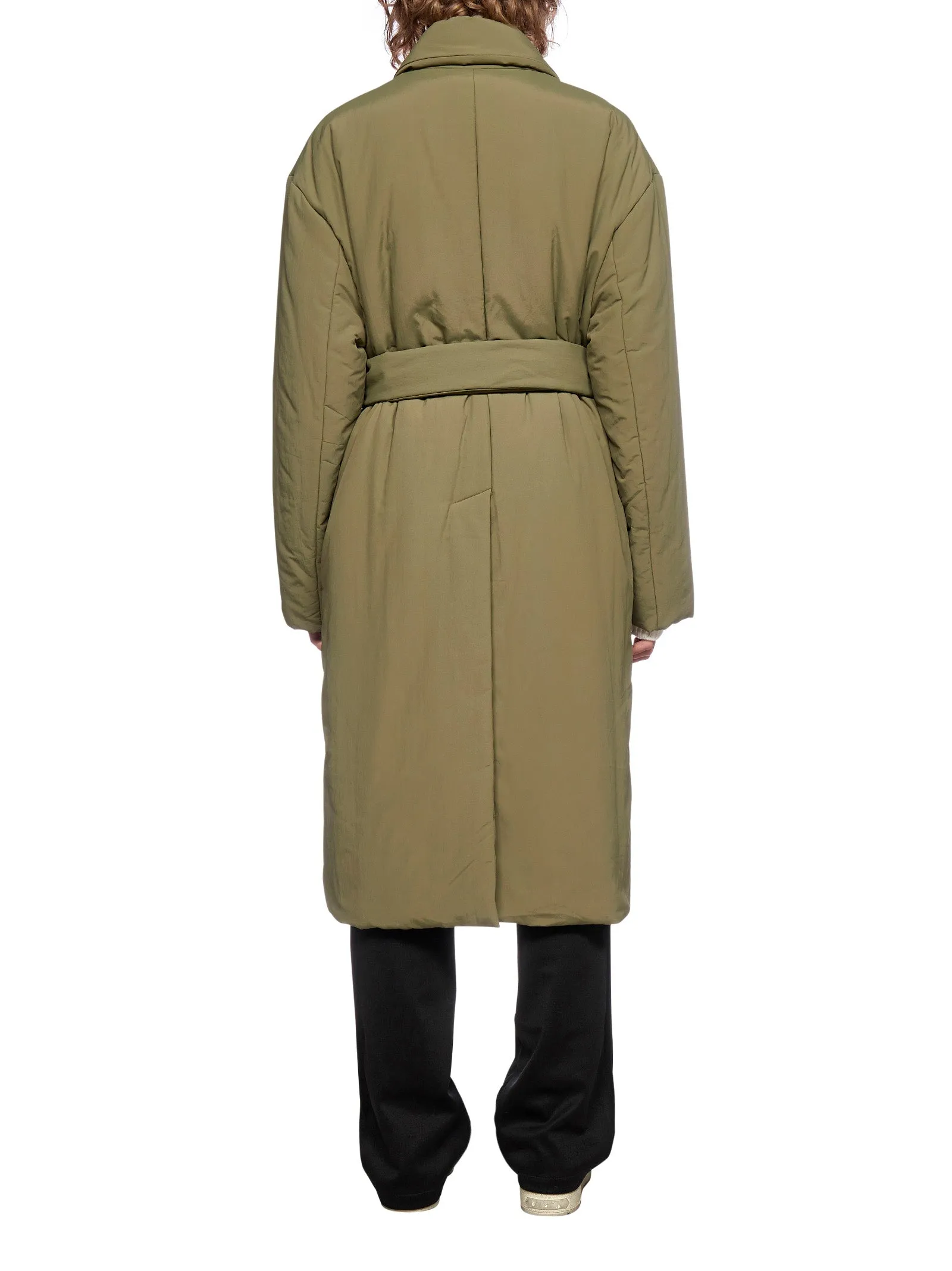 Off-White Padded Belted Waist Coat