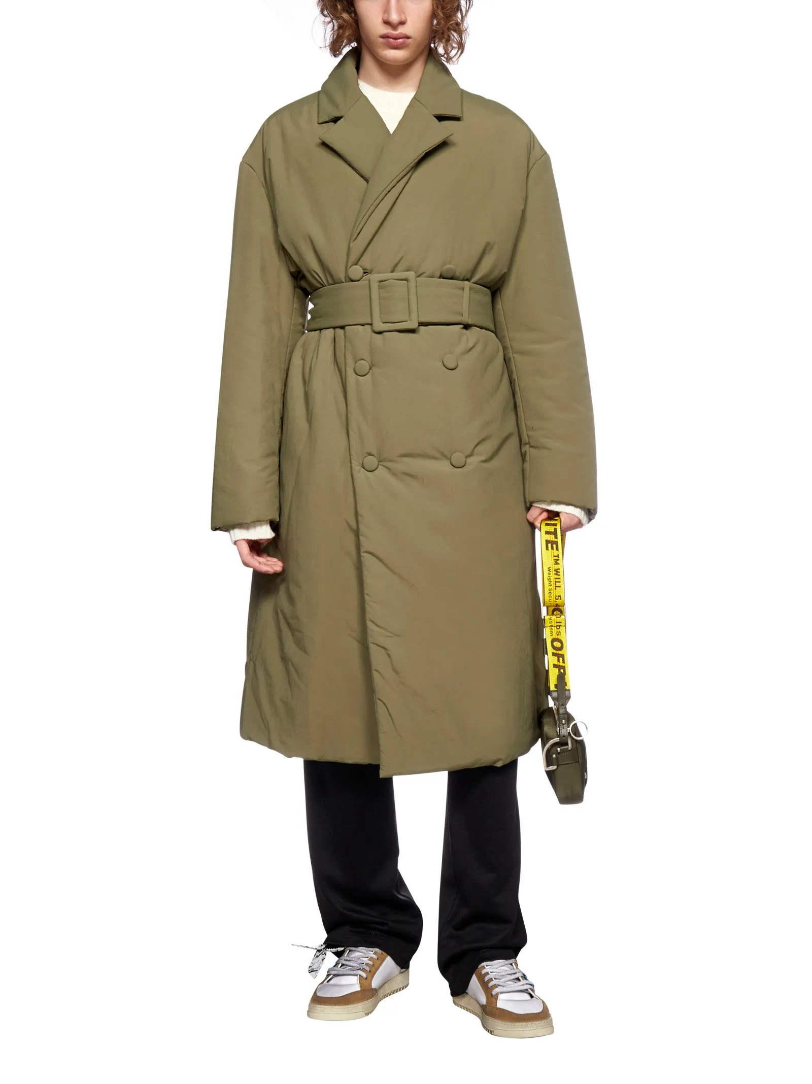 Off-White Padded Belted Waist Coat