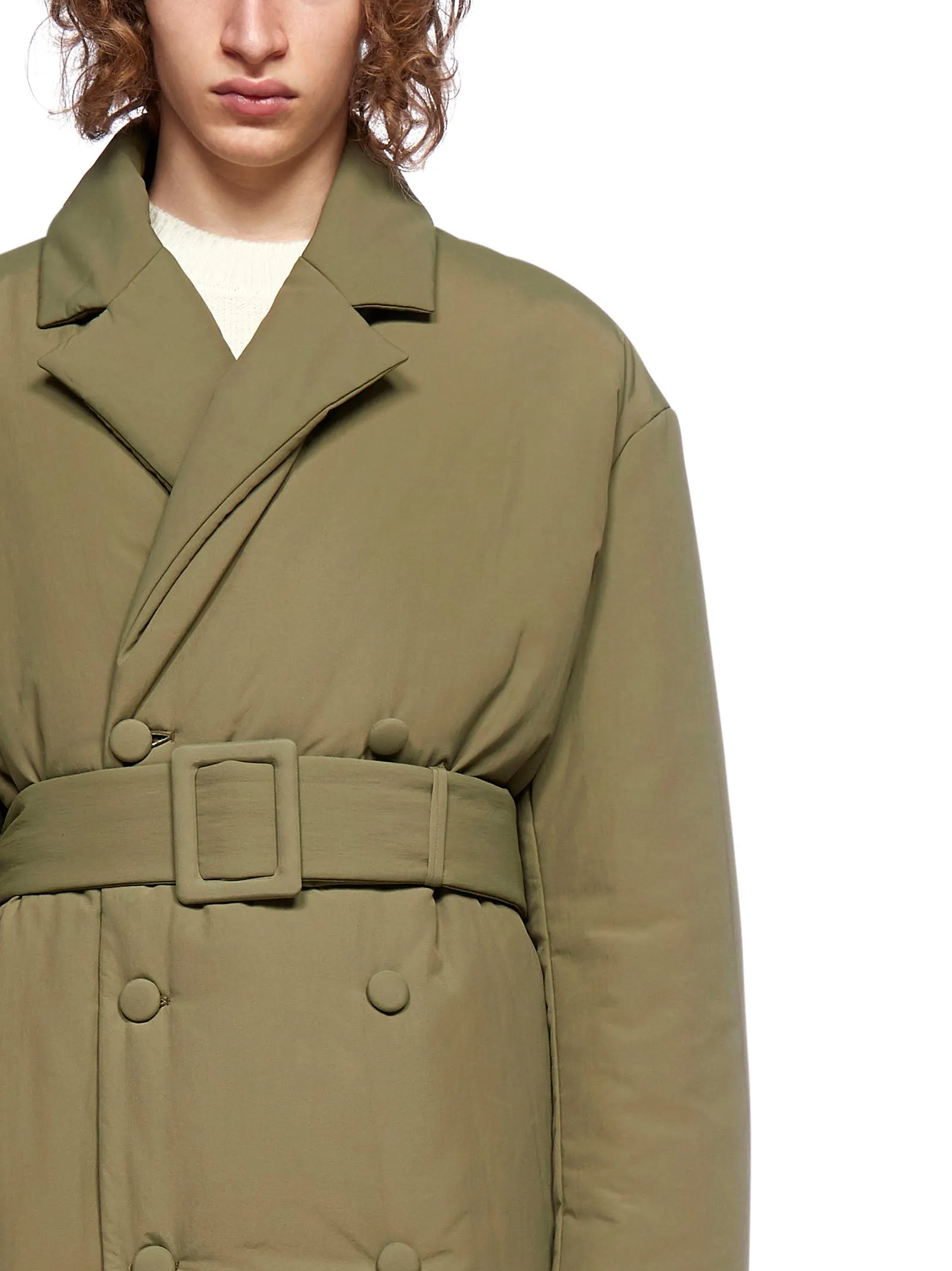 Off-White Padded Belted Waist Coat