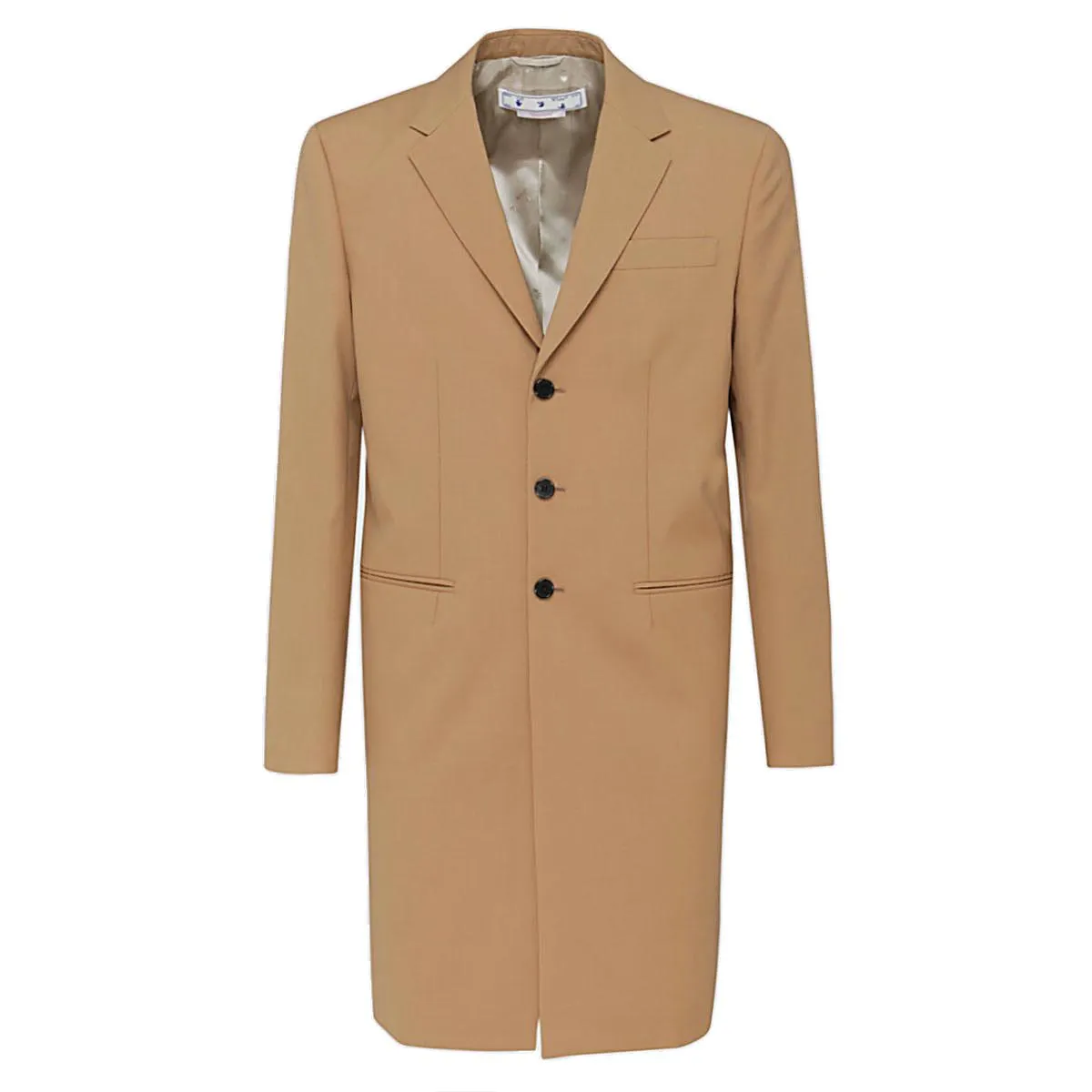 Off-White Single Breasted Coat