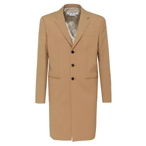 Off-White Single Breasted Coat
