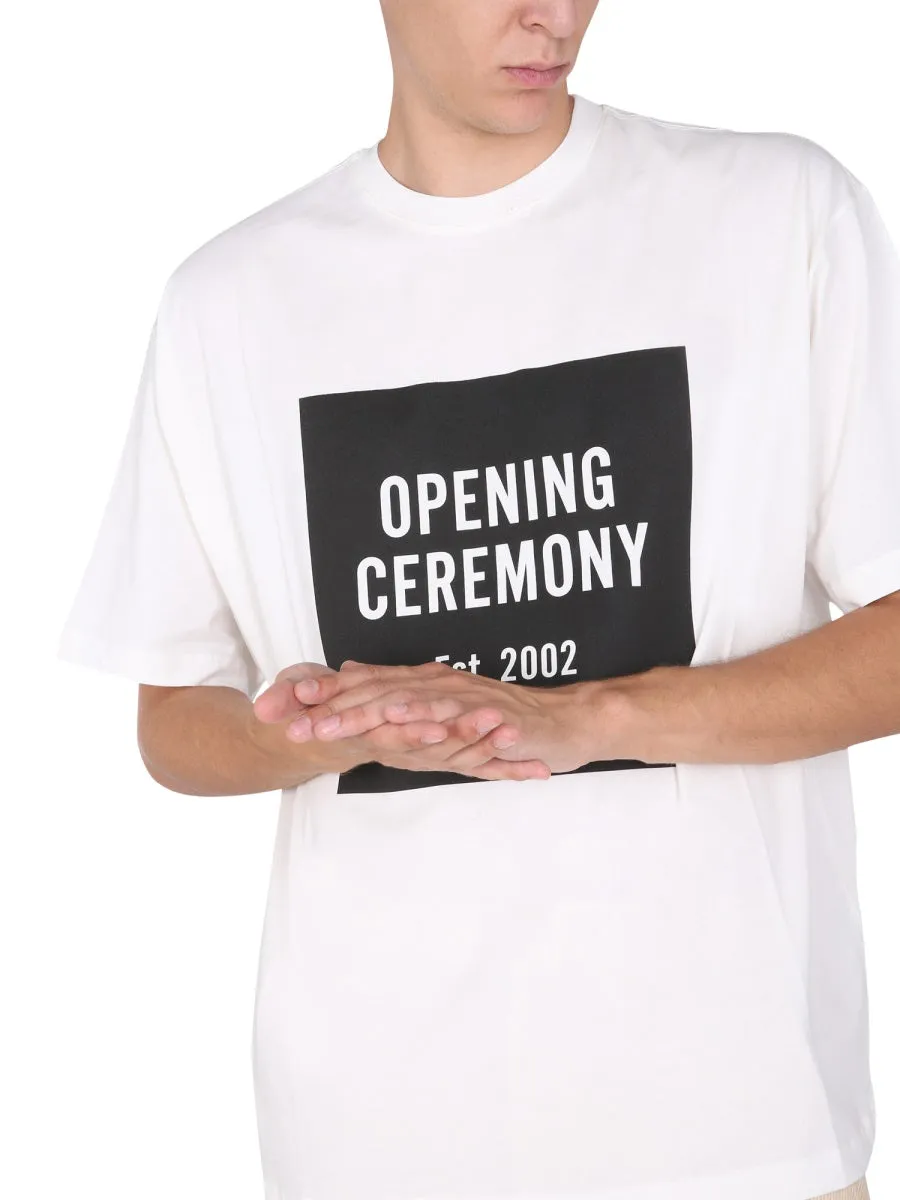 Opening Ceremony Box Logo Printed T-Shirt