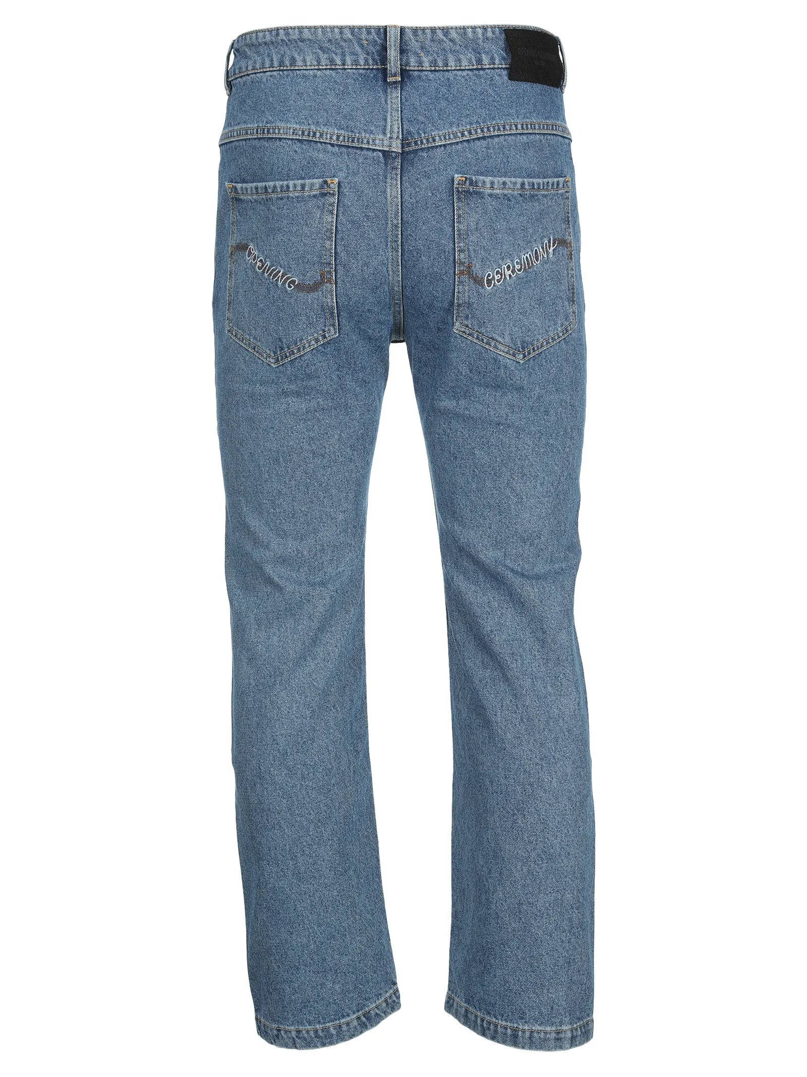 Opening Ceremony Logo Embroidered Straight-Leg Jeans
