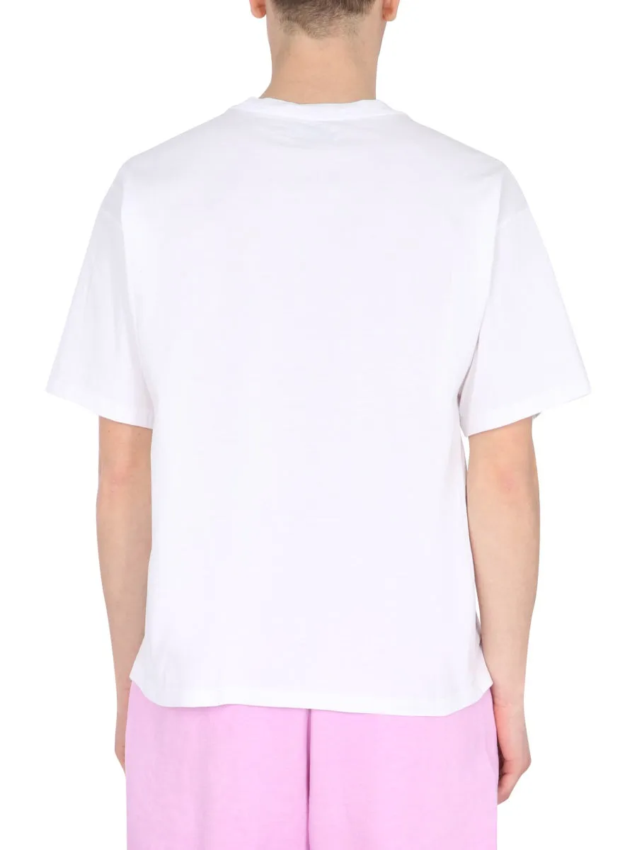 Opening Ceremony Warped Logo Printed T-Shirt