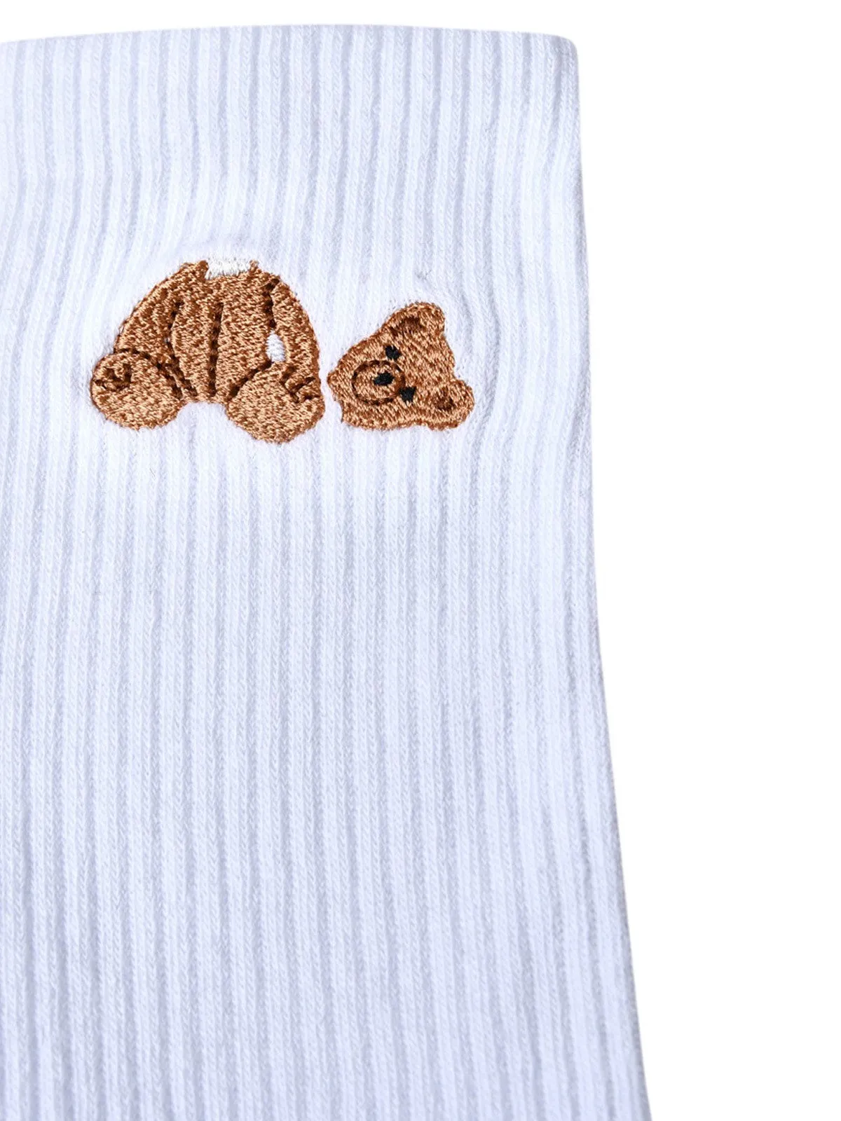 Palm Angels Bear-Motif Ribbed Socks